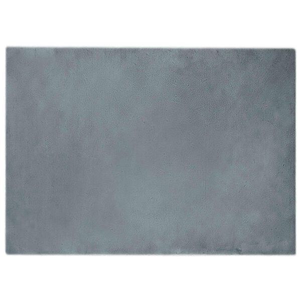 vidaXL Tapis en Fourrure Synth&eacute;tique de Lapin Olite Anthracite