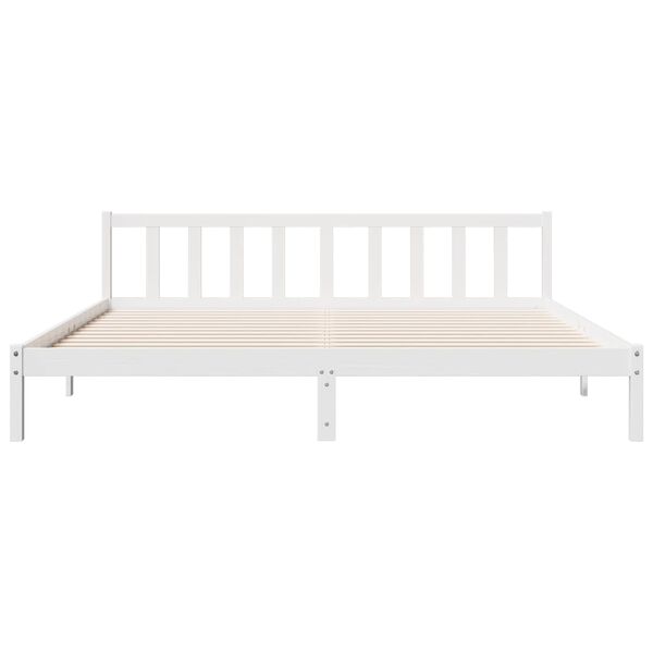 vidaXL Cadre de lit extra long sans matelas 180x210 cm bois massif pin