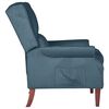 vidaXL Fauteuil inclinable Bleu Velours