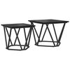 vidaXL Ensemble de tables d'appoint 2 pcs Chêne noir 50 x 50 x 40 cm