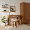 vidaXL Table de Toilette Marron 90 x 45 x 75 cm Bois d'Acacia Massif