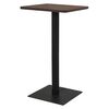 vidaXL Table de bistro Cendre fonc&eacute; 60x60x107 cm