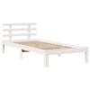 vidaXL Cadre de lit avec t&ecirc;te de lit sans matelas blanc 75x190 cm