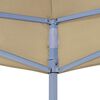 vidaXL Toit de tente de r&eacute;ception 2x2 m Beige 270 g/m&sup2;