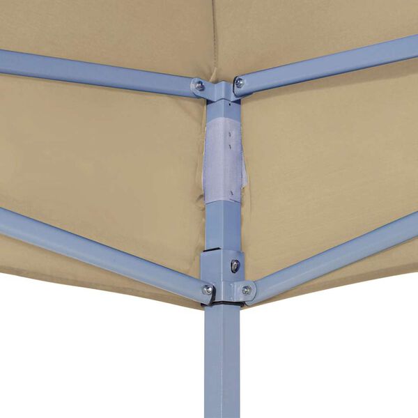 vidaXL Toit de tente de r&eacute;ception 2x2 m Beige 270 g/m&sup2;