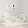 vidaXL T&ecirc;te de lit de rangement Blanc 120 cm Bois d'ing&eacute;nierie
