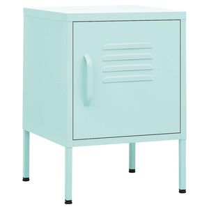 vidaXL Table de chevet Vert menthe 35x35x51 cm Acier