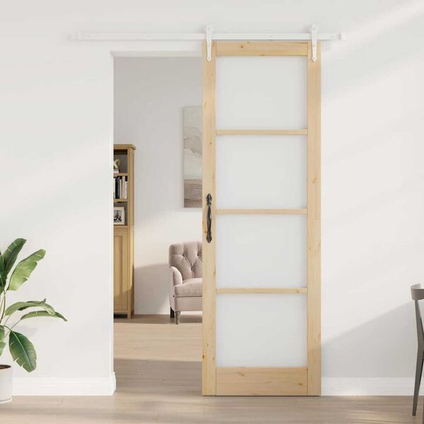 vidaXL Porte coulissante Naturel 78 x 232 cm