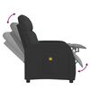 vidaXL Fauteuil de massage Noir Tissu