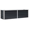 vidaXL Lit sur&eacute;lev&eacute; de jardin Anthracite 160x40x45 cm Acier galvanis&eacute;