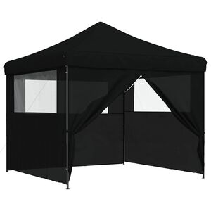 vidaXL Tente de f&ecirc;te 292 x 292 x 315 cm Noir Tissu Oxford