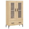 vidaXL Buffet haut ch&ecirc;ne sonoma 69,5x31x115 cm bois d'ing&eacute;nierie