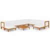 vidaXL Salon de jardin 11 pcs avec coussins Bois d'acacia solide
