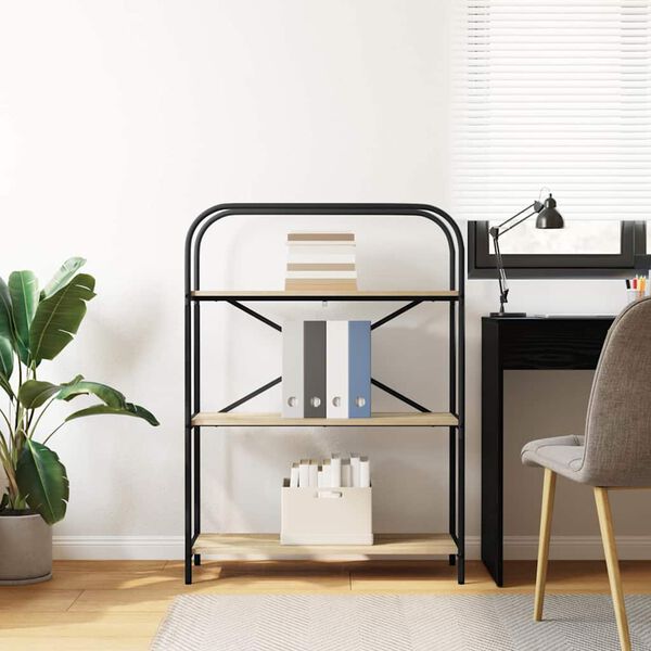 vidaXL &Eacute;tag&egrave;re Ch&ecirc;ne Sonoma 80 x 30 x 109 cm Bois d'ing&eacute;nierie