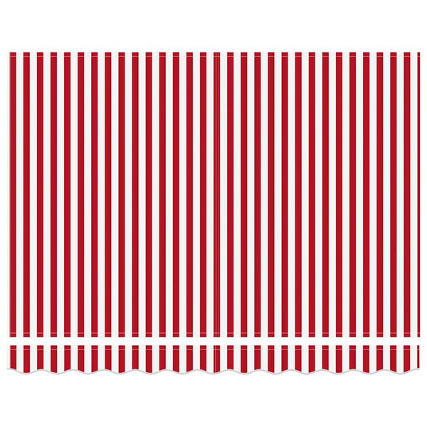 vidaXL Auvent R&eacute;tractable Rouge et Blanc 300 x 250 cm
