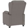 vidaXL Fauteuil inclinable &eacute;lectrique Taupe Tissu