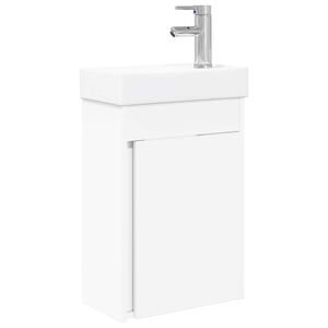 vidaXL Meuble de salle de bain avec robinet Ch&ecirc;ne artisanal