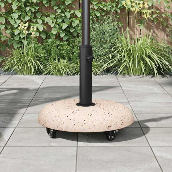 vidaXL Pied de parasol Gris Clair Pierre 45 x 45 x 40 cm Béton