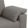 vidaXL Canap&eacute; 3 pcs Taupe Tissu en lin m&eacute;lang&eacute;