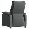 vidaXL Fauteuil Gris foncé Tissu