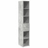 vidaXL Armoire de rangement mince gris béton 30x42,5x225 cm