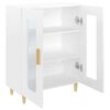vidaXL Buffet Blanc brillant 69,5x34x90 cm Bois d'ingénierie