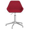 vidaXL Chaise pivotante de salle &agrave; manger Rouge bordeaux Tissu