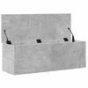 vidaXL Bo&icirc;te de rangement gris b&eacute;ton 102x35x35 cm bois d'ing&eacute;nierie