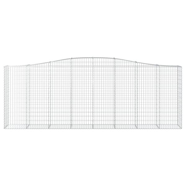 vidaXL Paniers &agrave; gabions arqu&eacute;s 3 pcs 400x50x140/160 cm Fer galvanis&eacute;