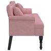 vidaXL Banc avec coussins rose 120,5x65x75 cm velours