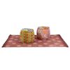 vidaXL Poufs et tapis 3 pcs Tissu Patchwork