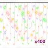 vidaXL Rideau lumineux &agrave; gla&ccedil;ons LED 10m 400LED Multicolore 8fonctions