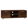 vidaXL Meuble TV Ch&ecirc;ne fum&eacute; 120x40,5x35 cm Bois d'ing&eacute;nierie