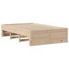 vidaXL Lit biblioth&egrave;que sans matelas 135x190 cm bois de pin massif