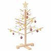 vidaXL Arbre de No&euml;l en bois Naturel 75 cm Bois massif en pin