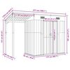 vidaXL Abri de jardin avec toit prolong&eacute; vert 277x107x181 cm acier