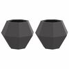 vidaXL Jardini&egrave;re 2 pc Noir 50 x 50 x 40 cm Acier