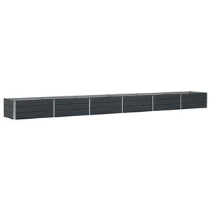 vidaXL Jardini&egrave;re Anthracite 600 x 80 x 45 cm Acier