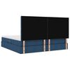 vidaXL Lit avec rangement et LED avec LED Bleu 200 x 200 cm Polyester