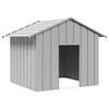 vidaXL Niche pour chien avec toit noir 131x101x102 cm acier galvanis&eacute;