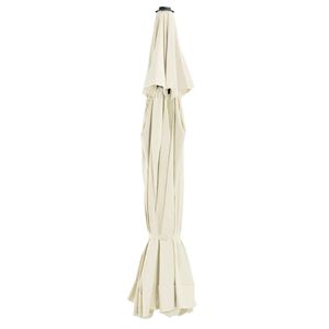 vidaXL Tissu de remplacement pour parasol d'ext&eacute;rieur Sable 515 cm
