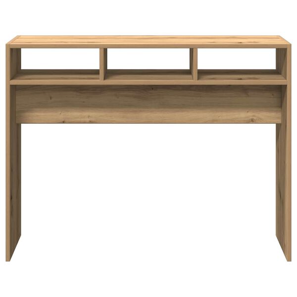 vidaXL Table console ch&ecirc;ne artisanal 105x30x80 cm bois d'ing&eacute;nierie