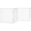 vidaXL Barri&egrave;re pour chien porte pliable 8panneaux blanc bois peuplier