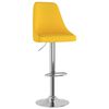 vidaXL Tabourets de bar lot de 2 jaune moutarde tissu