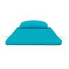 vidaXL Coussins de chaise Uni 2 pcs Turquoise 58 x 77 x 4,5 cm