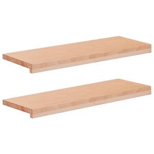 vidaXL Marches d'escalier 2 pi&egrave;ces 70 x 25 x 2 cm Naturel