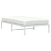 vidaXL Cadre de lit en m&eacute;tal sans matelas blanc 107x203 cm