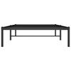 vidaXL Cadre de lit m&eacute;tal sans matelas noir 100x190 cm