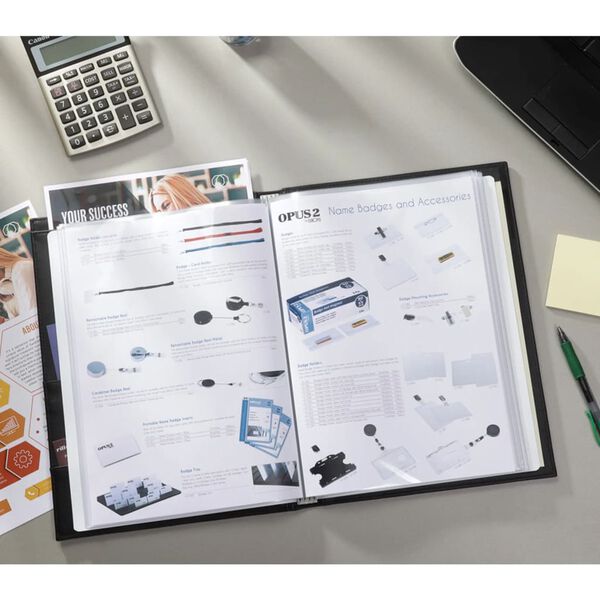 rillstab Dossier de pr&eacute;sentation A4 Ambassador Luxe 30 pochettes Noir