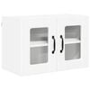 vidaXL Cabinet en verre mural PORTO Blanc 60 x 31 x 40 cm